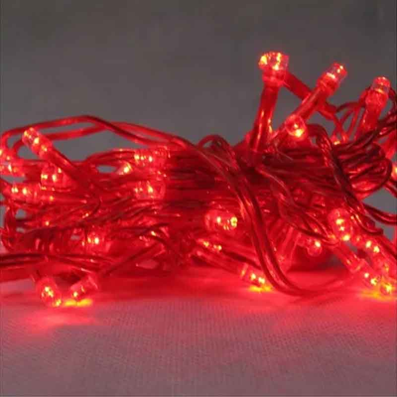 Serie de luz led Rojo: 50 focos