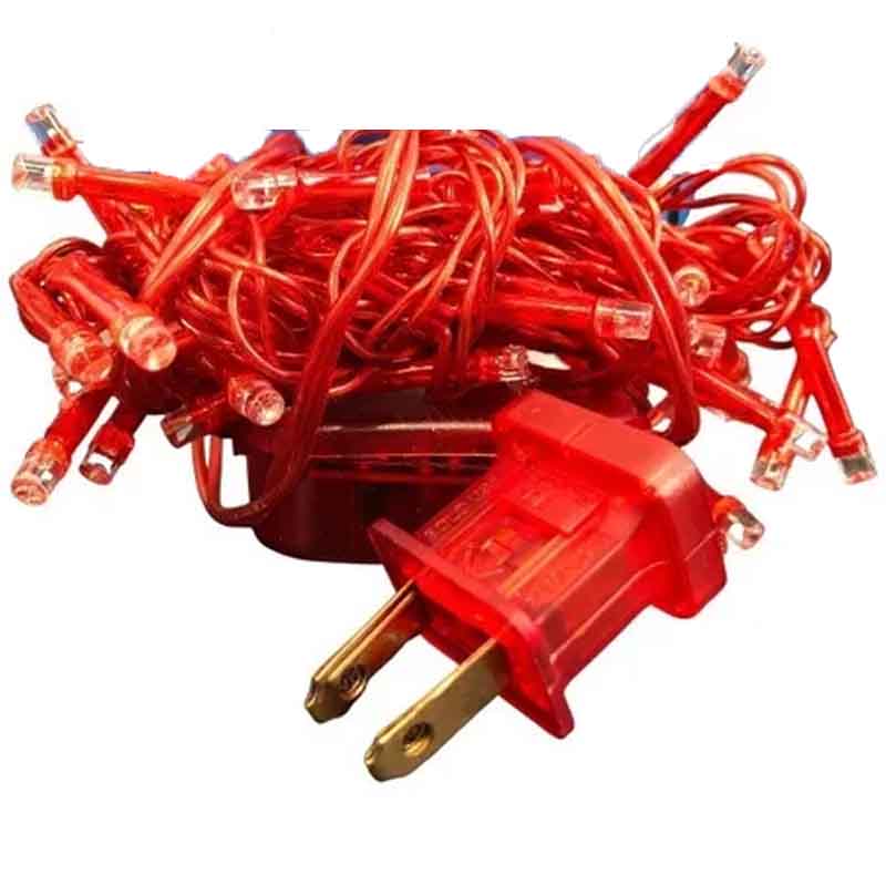 Serie de luz led Rojo: 50 focos