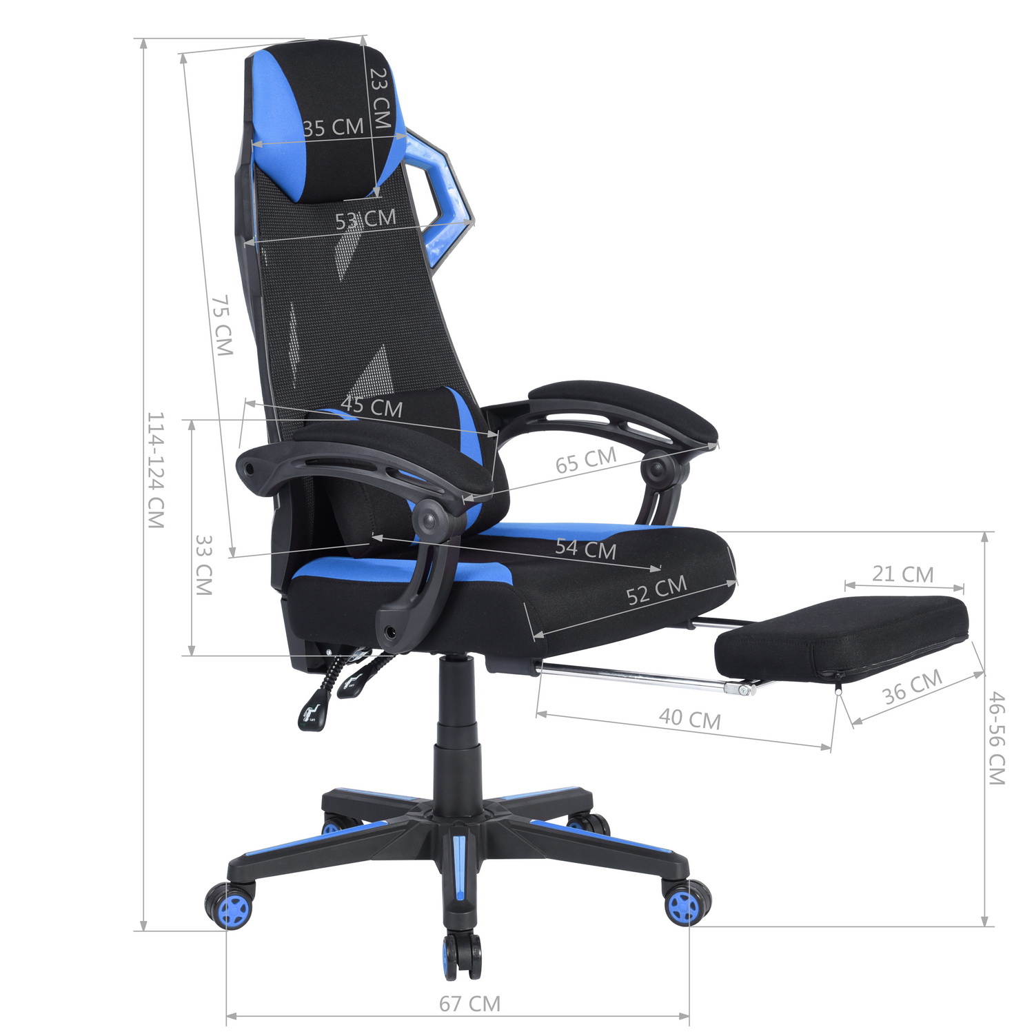 Furniture R Silla Gamer Landuci Azul