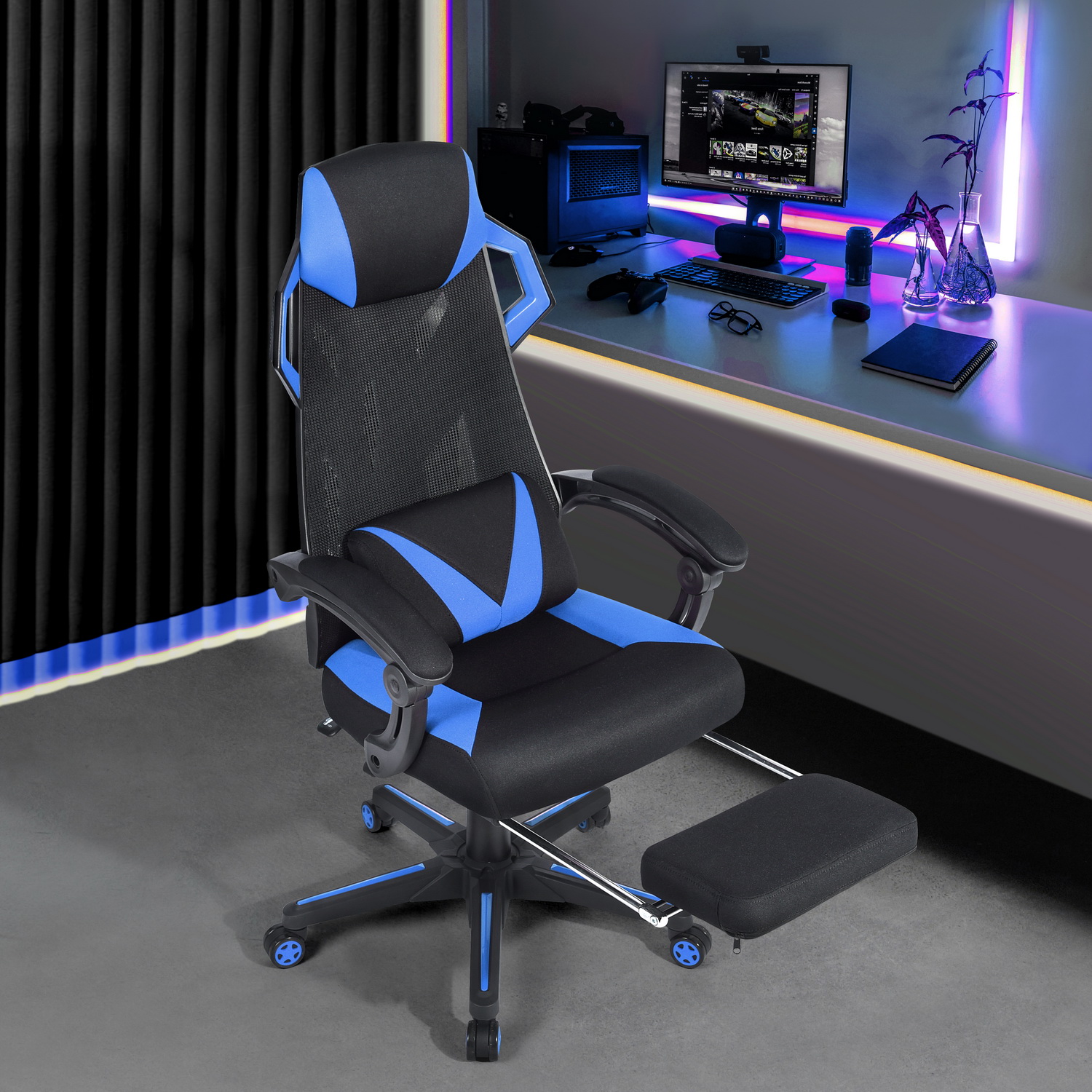 Furniture R Silla Gamer Landuci Azul