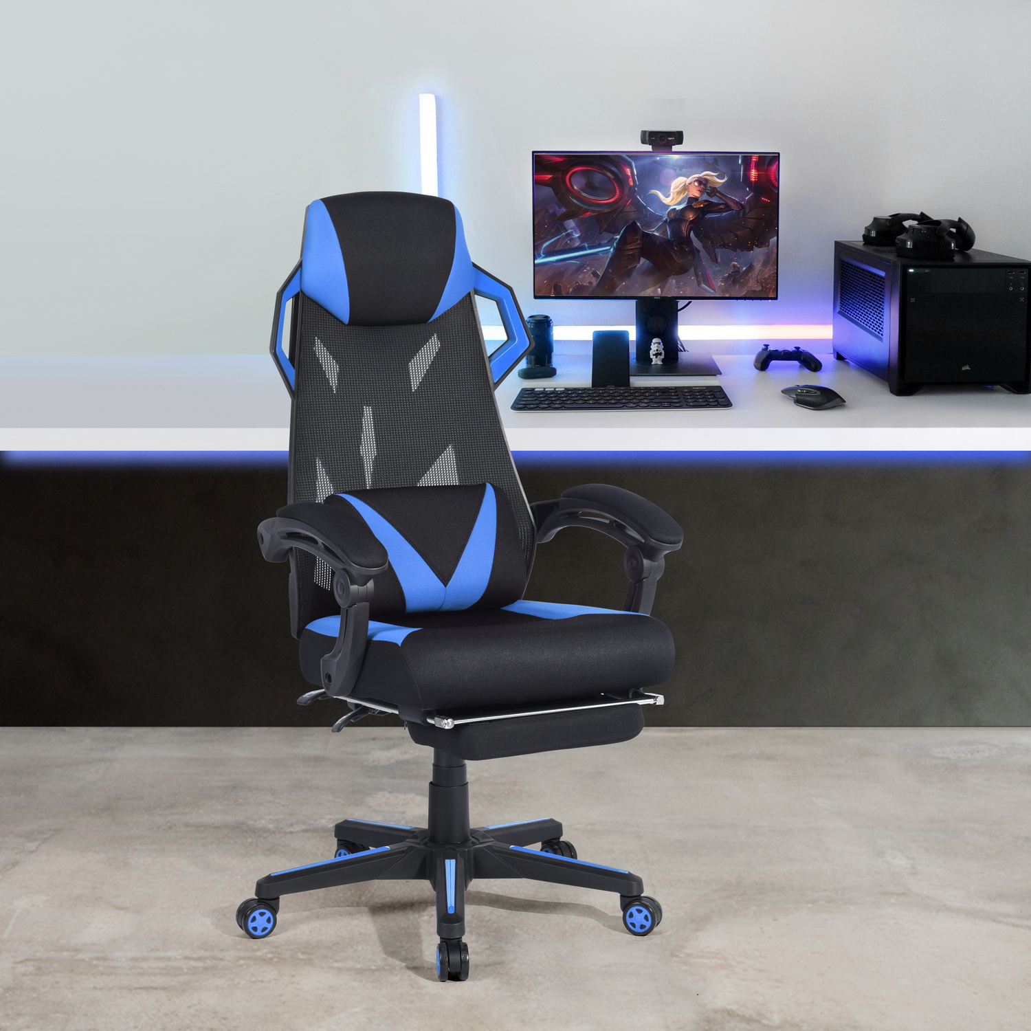 Furniture R Silla Gamer Landuci Azul