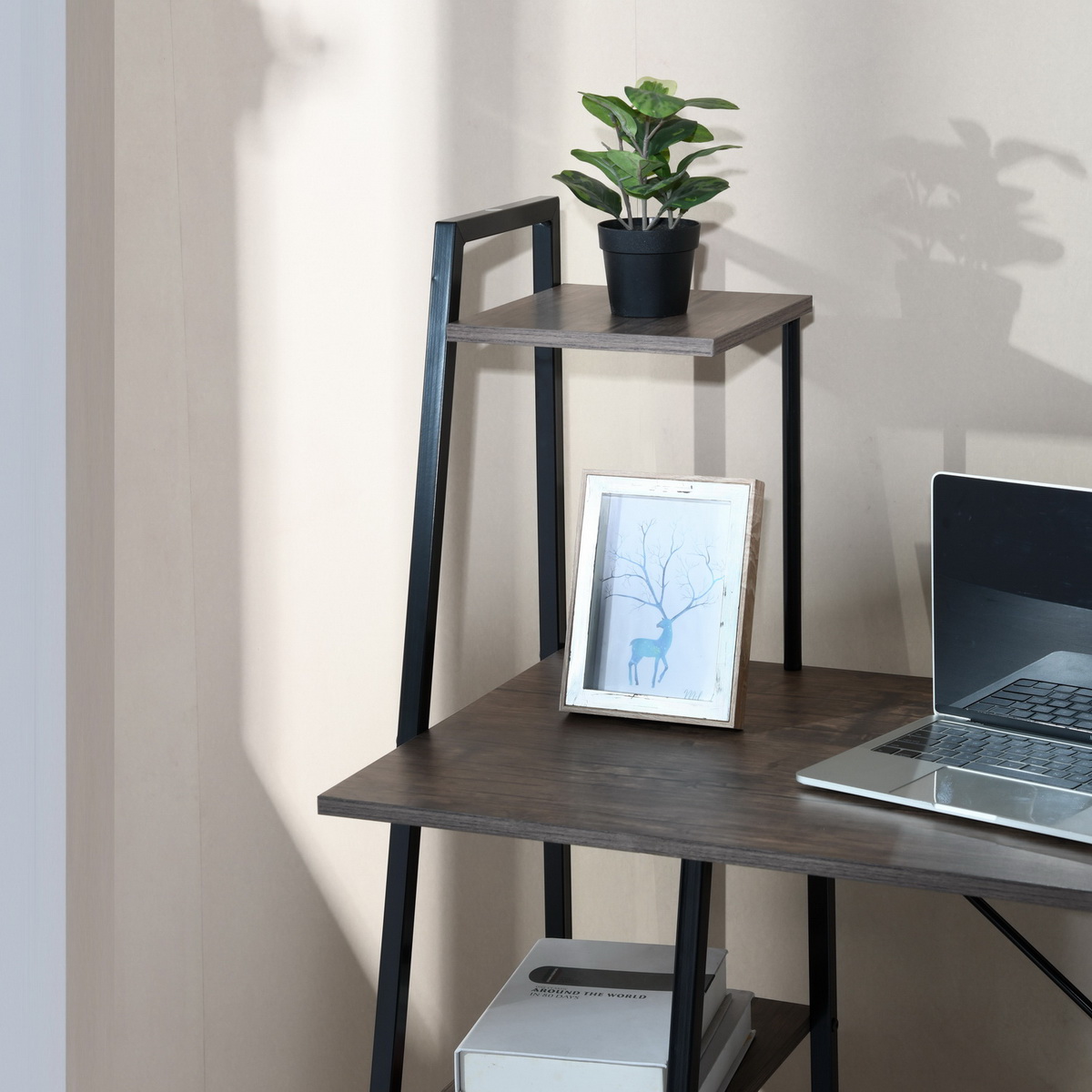 Furniture R Escritorio De Computadora Con Estante Pouchu