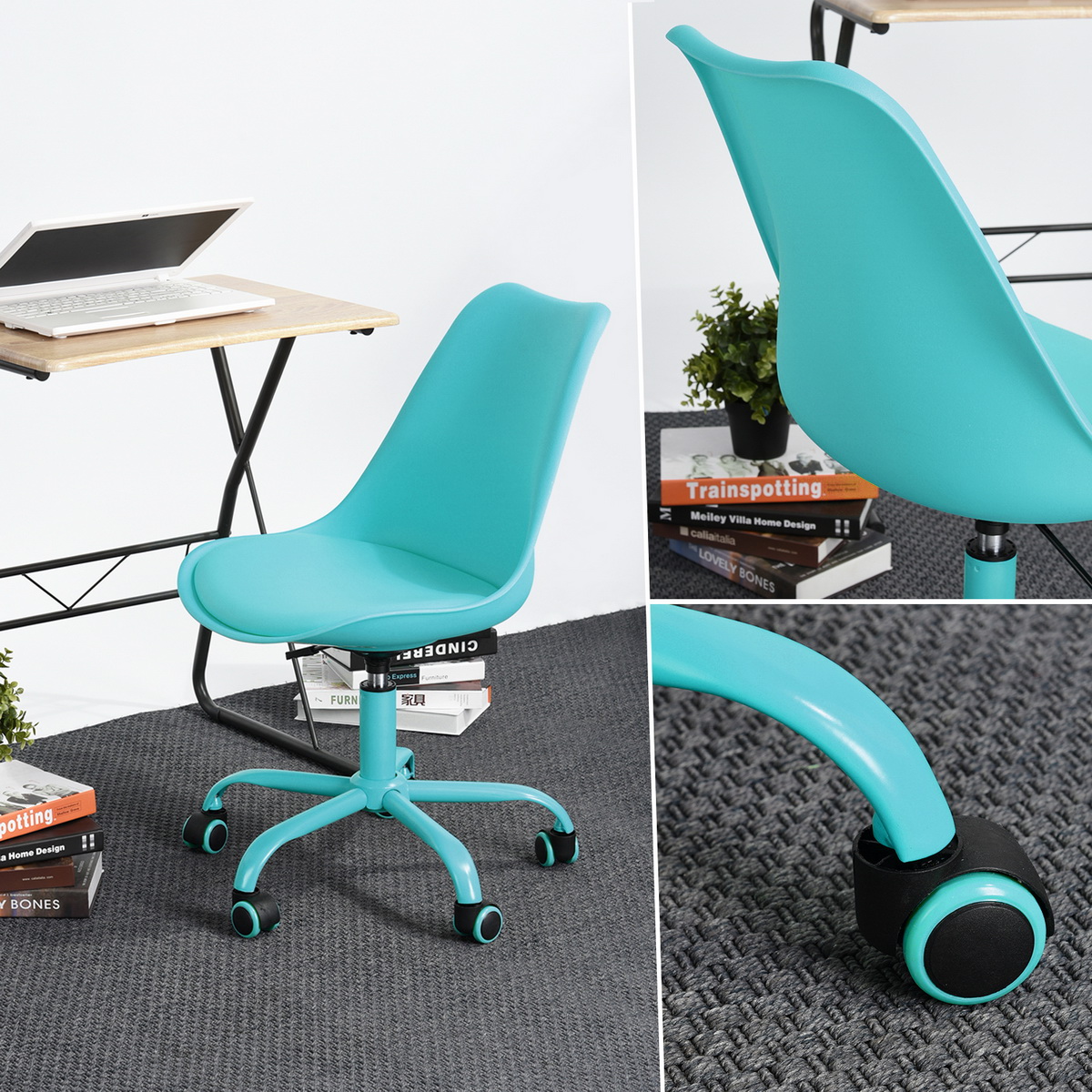 Furniture R Silla De Oficina Moderna Eames Blokhus Azul