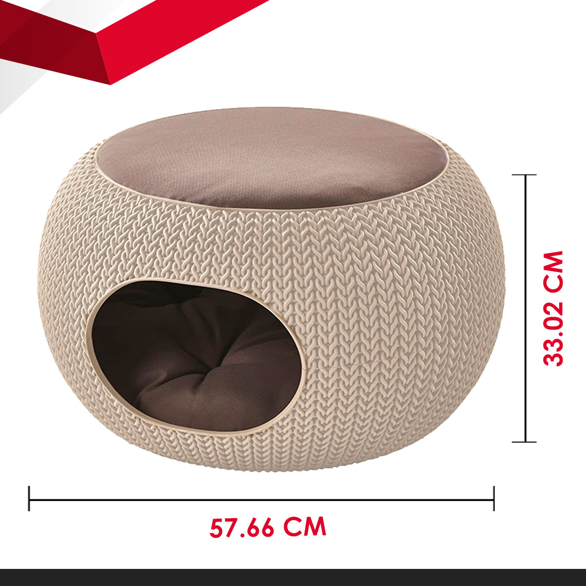 Cama Para Mascotas Cozy Pet Home Keter Doble Función