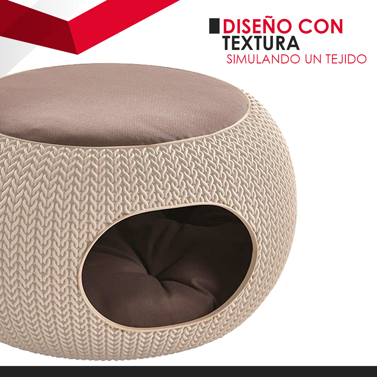 Cama Para Mascotas Cozy Pet Home Keter Doble Función