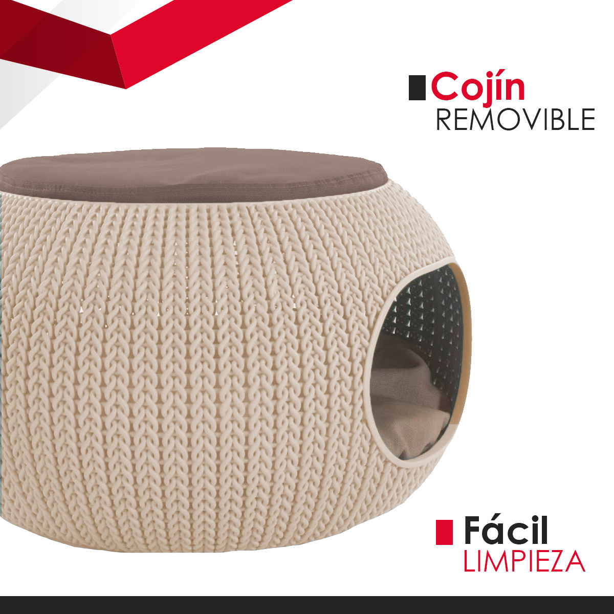 Cama Para Mascotas Cozy Pet Home Keter Doble Función