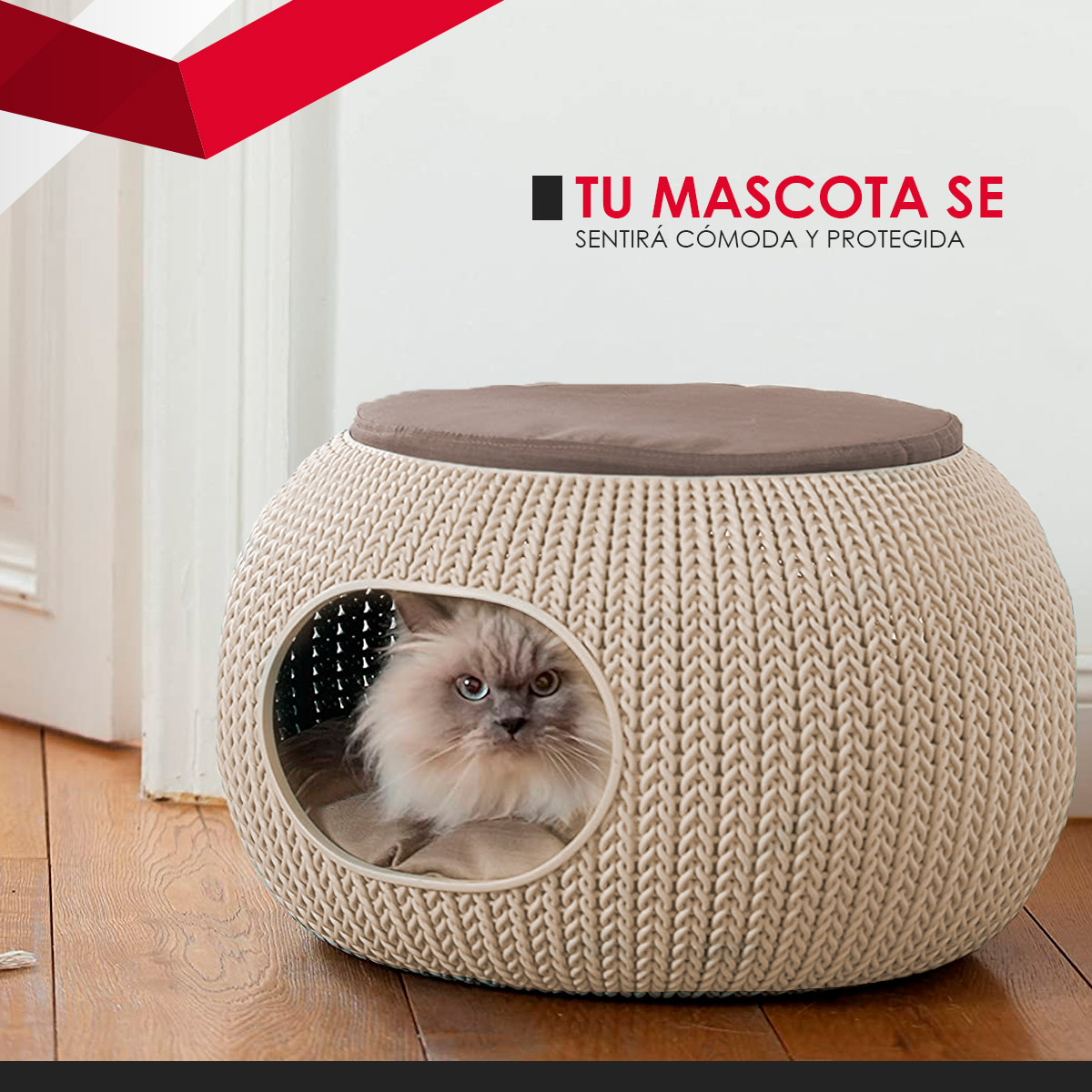 Cama Para Mascotas Cozy Pet Home Keter Doble Función