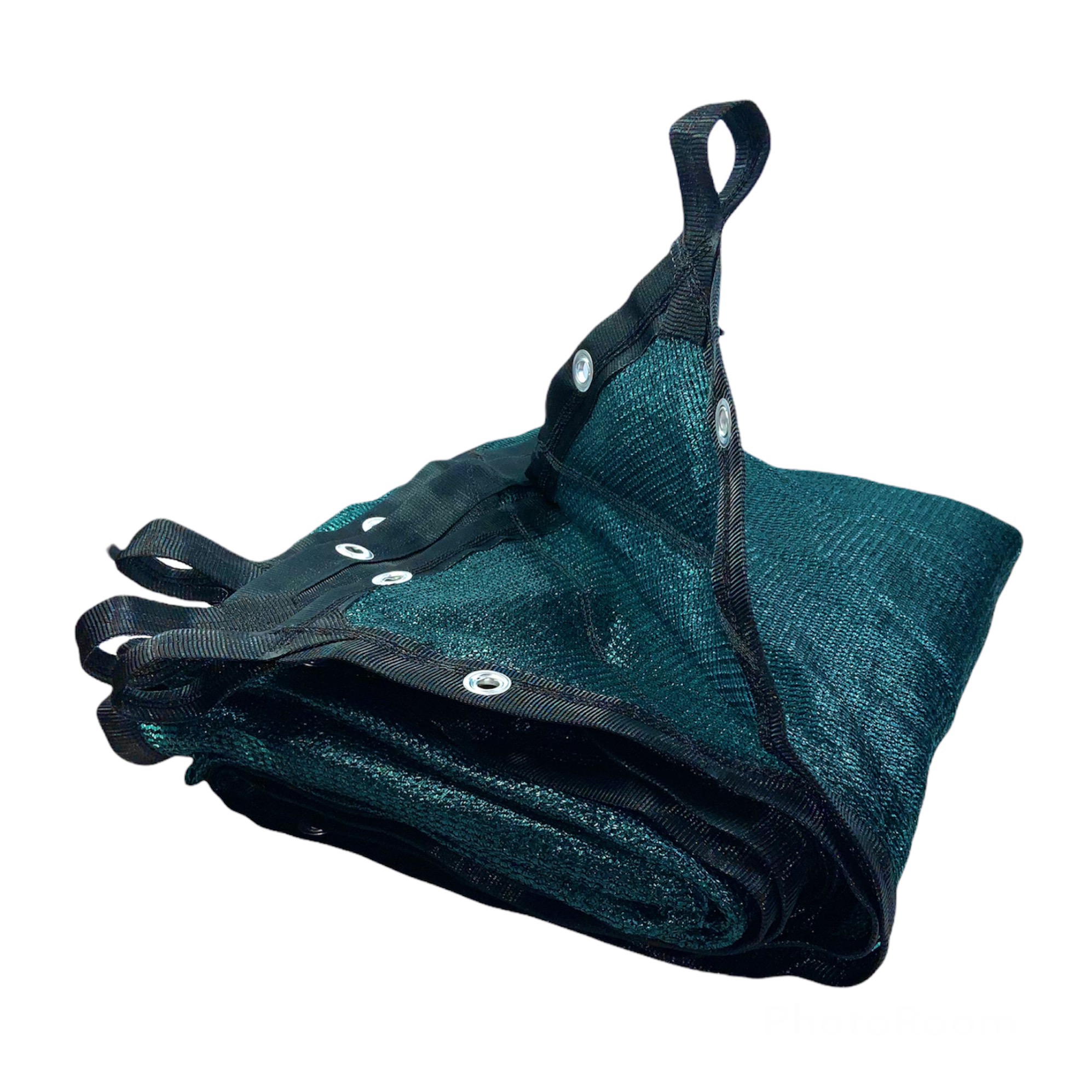 Malla Sombra 80% Raschel Verde. 4m x 3m Confeccionada