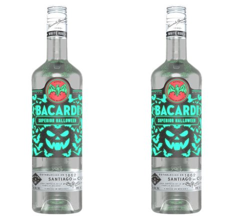 2 Botellas Bacardi Blanco Ed Especial Halloween 2021 750ml