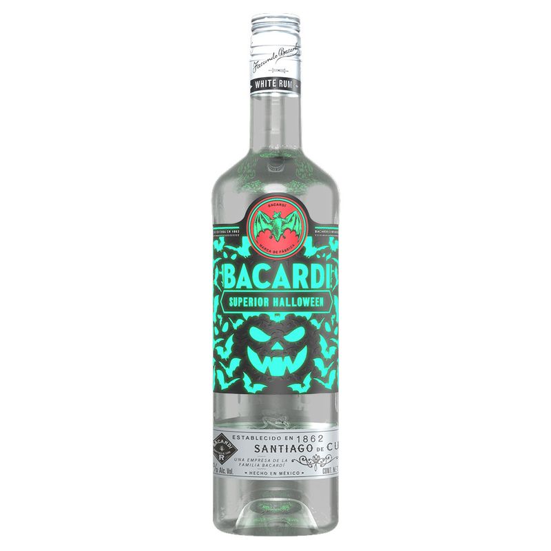 2 Botellas Bacardi Blanco Ed Especial Halloween 2021 750ml