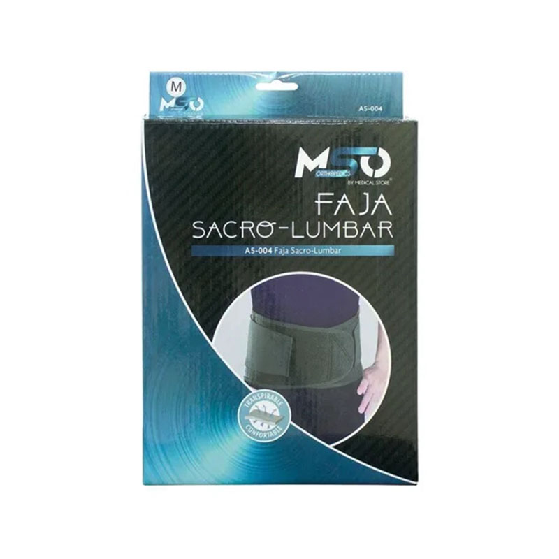 Faja sacrolumbar elastica negra L EU