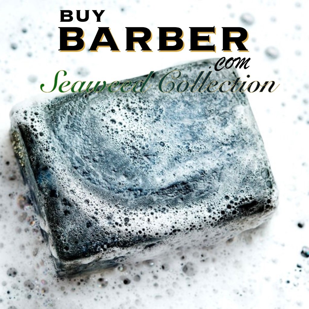Buy Barber Jabón Facial de Carbón Activado y para Barba de Algas Marinas