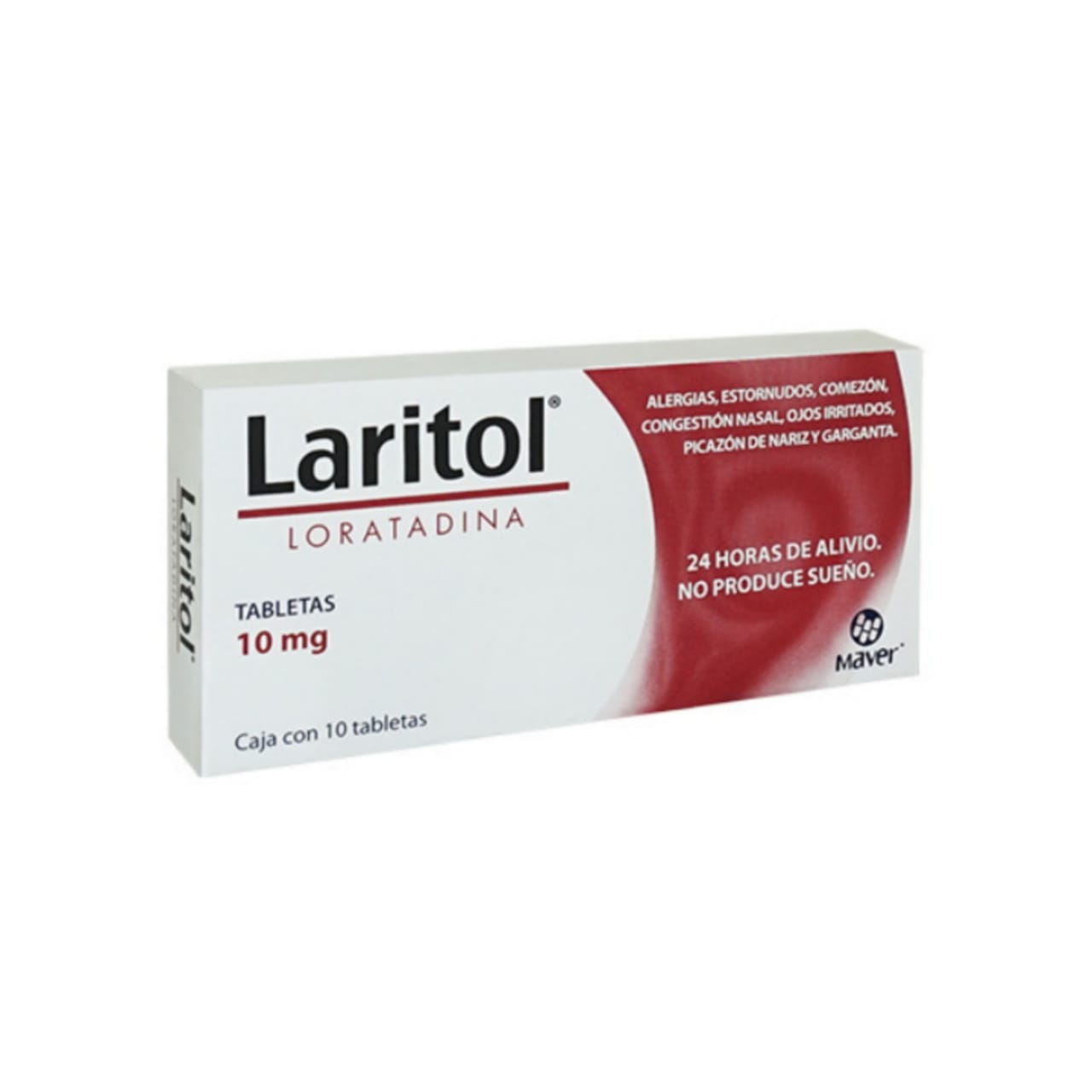 Laritol, Loratadina Caja con 10 tabletas 10mg (3 cajas)