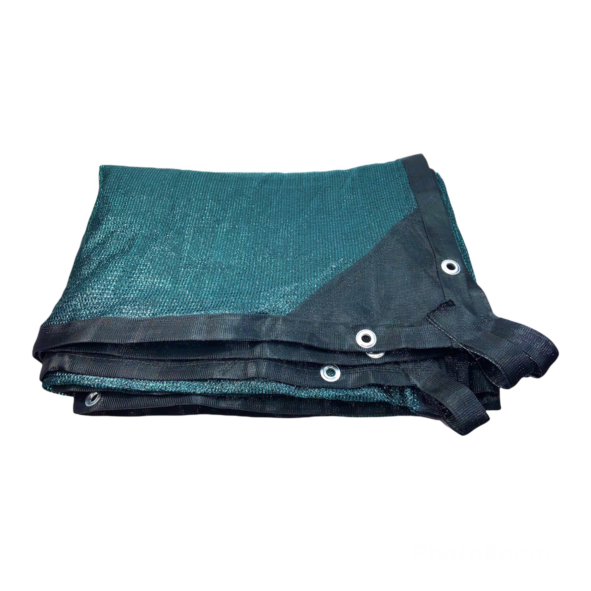 Malla Sombra 80% Raschel Verde. 4m x 5m Confeccionada