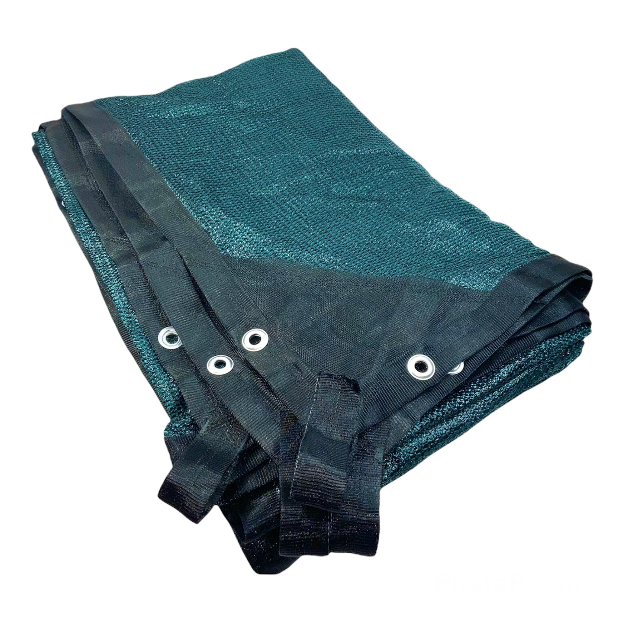 Malla Sombra 80% Raschel Verde. 4m x 5m Confeccionada