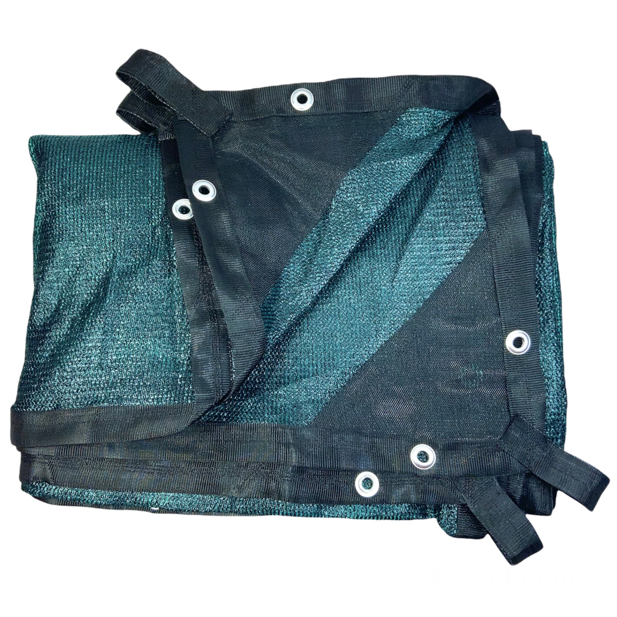 Malla Sombra 80% Raschel Verde. 4m x 5m Confeccionada