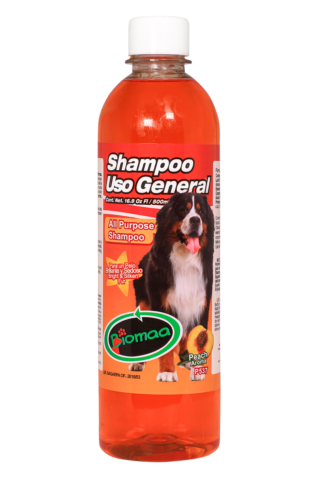 Shampoo Biomaa de uso General 500 mL / 16.9 fl oz
