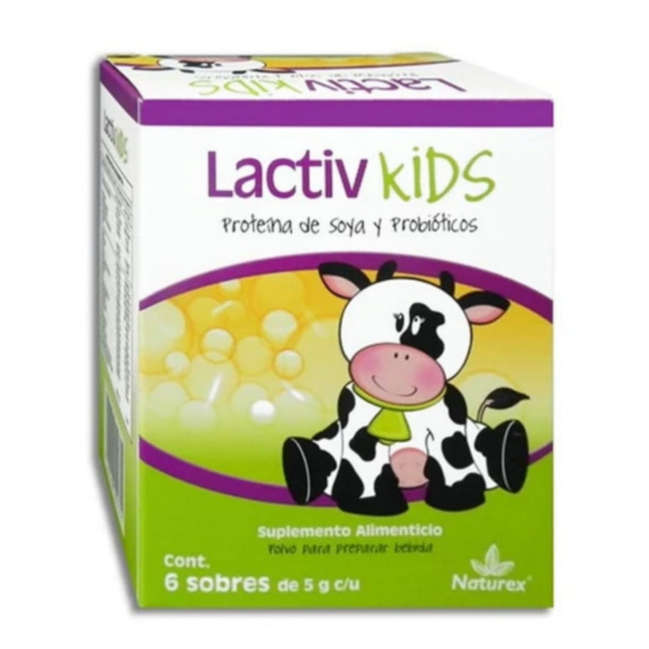 Lactiv kids, proteína 6 sobres 5gc/u