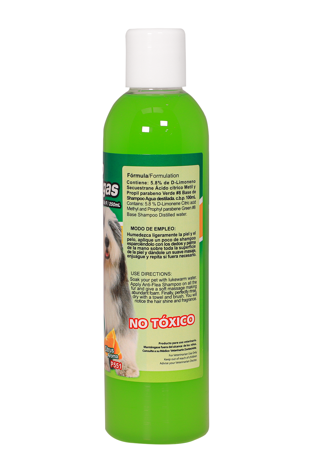 Shampoo Antipulgas 250 mL / 8.45 fl oz