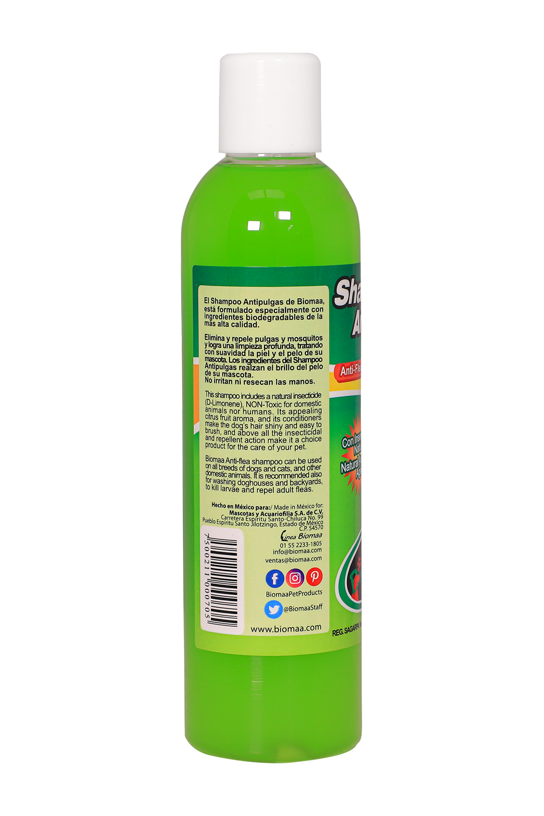 Shampoo Antipulgas 250 mL / 8.45 fl oz