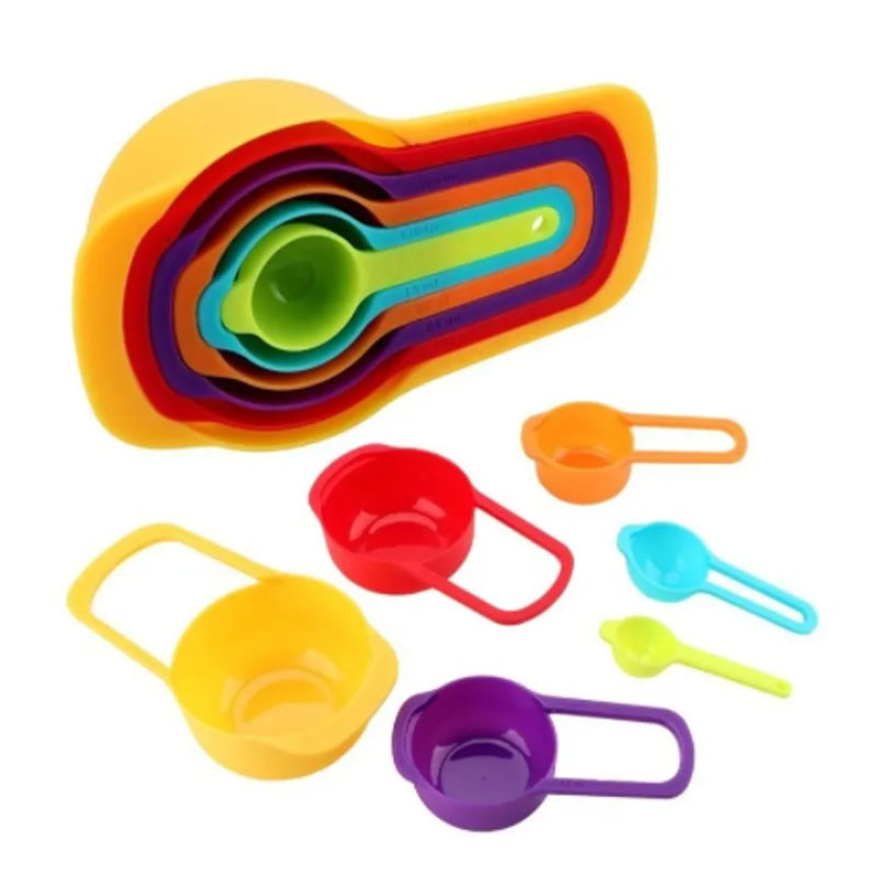 Taza Medidora Cucharas Medidoras Repostería Juego de 6pz Gramos Cocina 