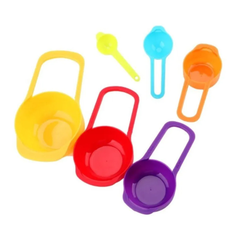 Taza Medidora Cucharas Medidoras Repostería Juego de 6pz Gramos Cocina 