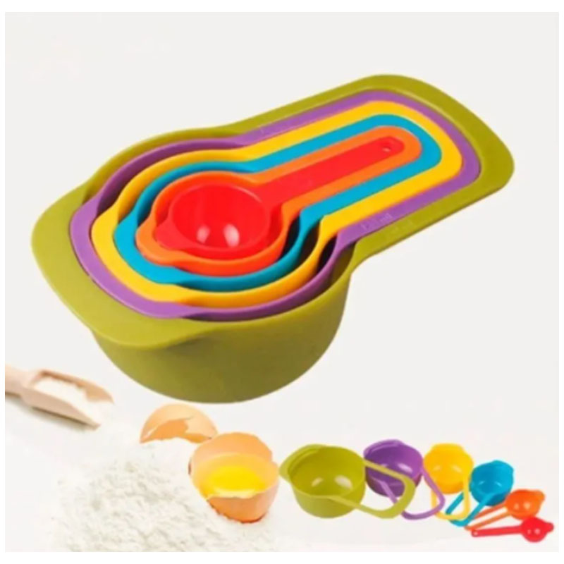 Taza Medidora Cucharas Medidoras Repostería Juego de 6pz Gramos Cocina 