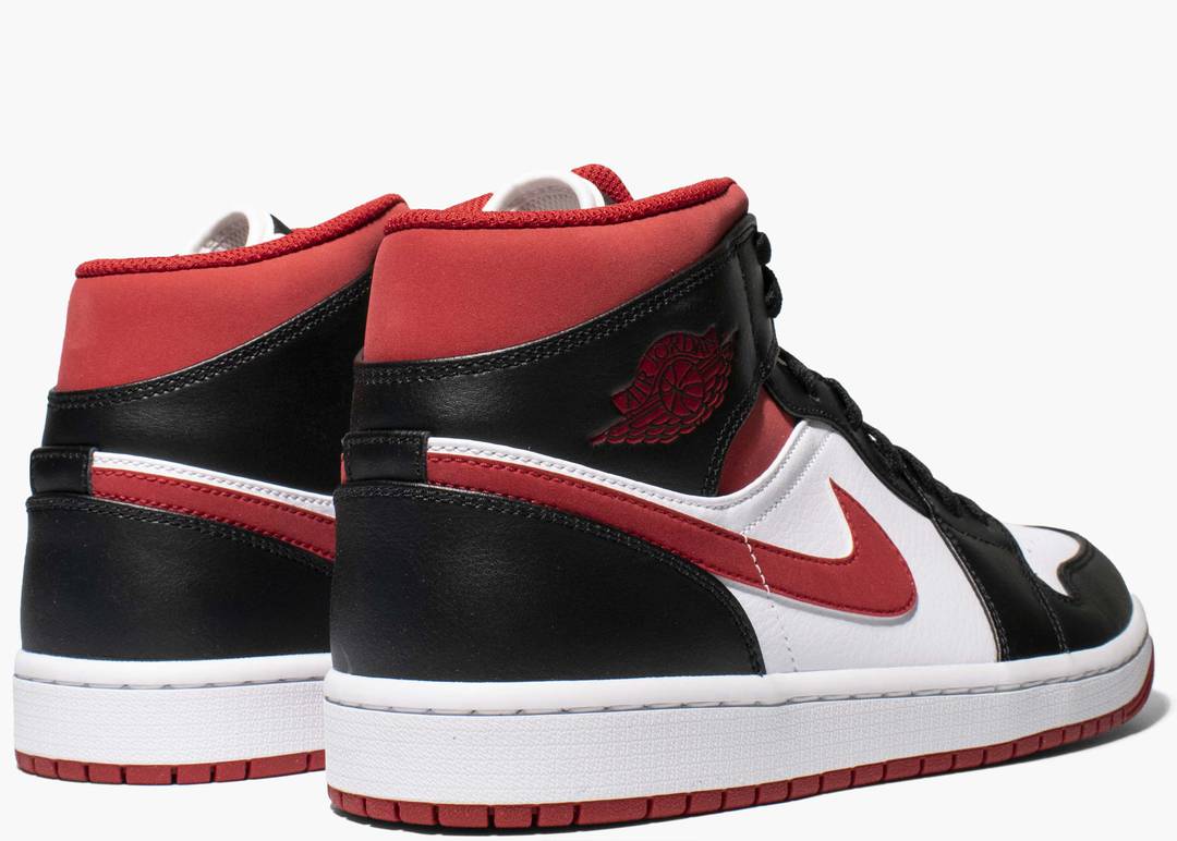 Jordan 1 Mid Gym Red White Black