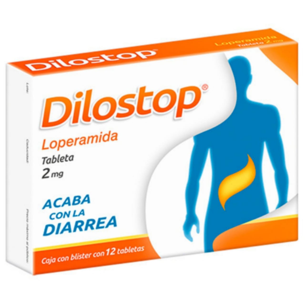 Dilostop, Loperamida 2mg con 12 tabletas (3 cajas)