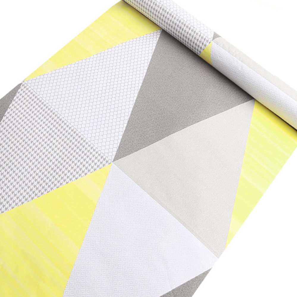 PAPEL TAPIZ AUTOADHERIBLE ROMBOS AMARILLOS 10m X 45cm TP27