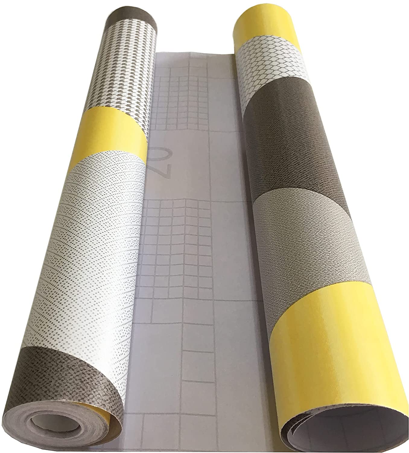 PAPEL TAPIZ AUTOADHERIBLE ROMBOS AMARILLOS 10m X 45cm TP27