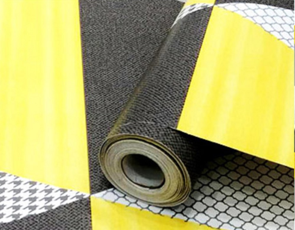 PAPEL TAPIZ AUTOADHERIBLE ROMBOS AMARILLOS 10m X 45cm TP27