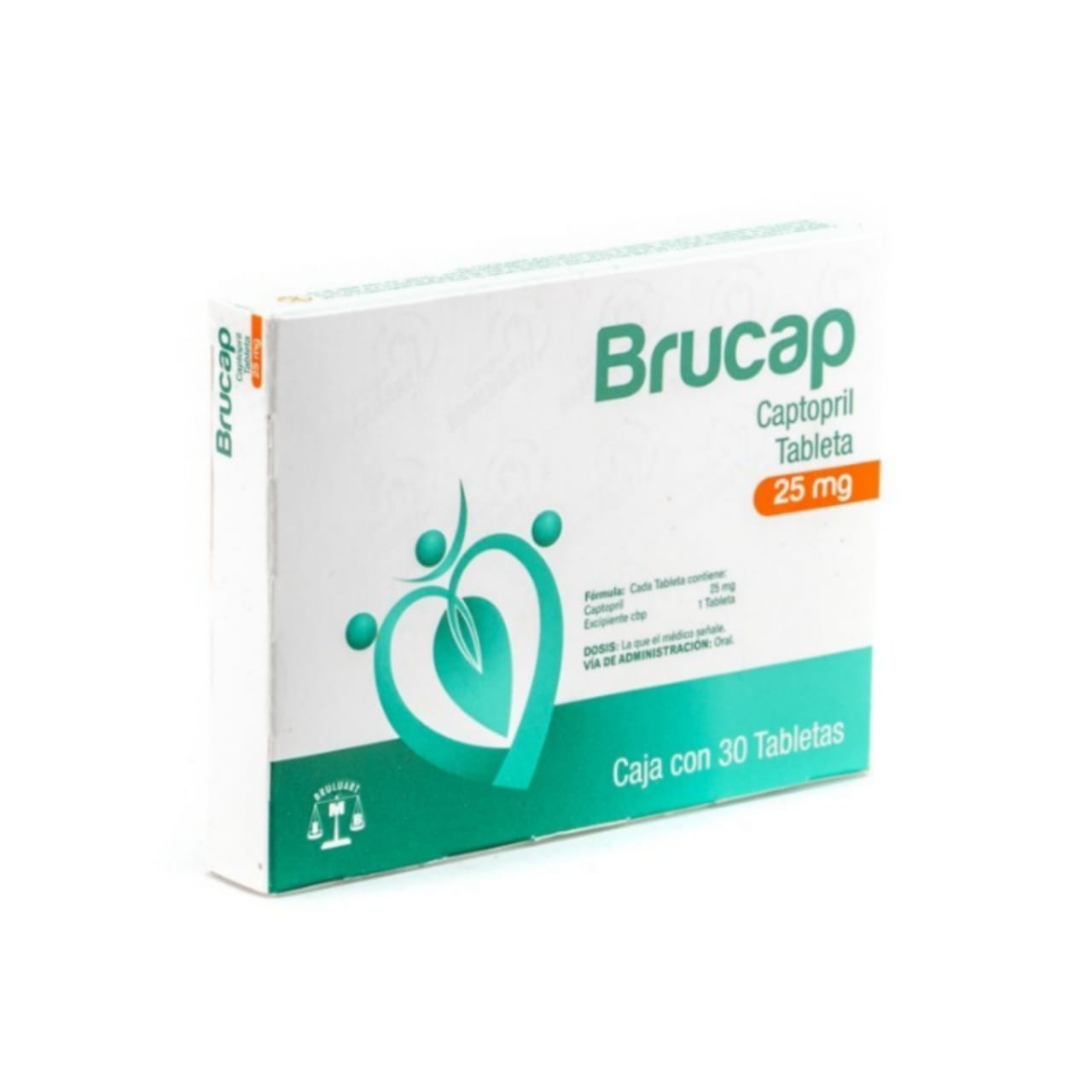 Brucap, Captopril 25mg con 30 tabletas (2 cajas)