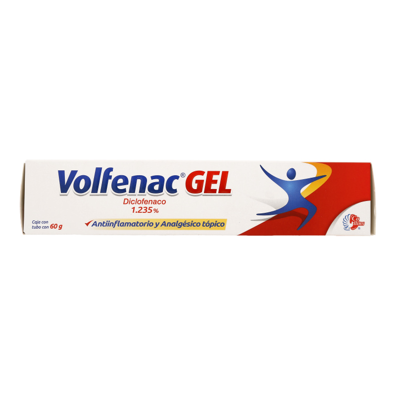 Volfenac Gel, Diclofenaco 1.235% tubo con 60g