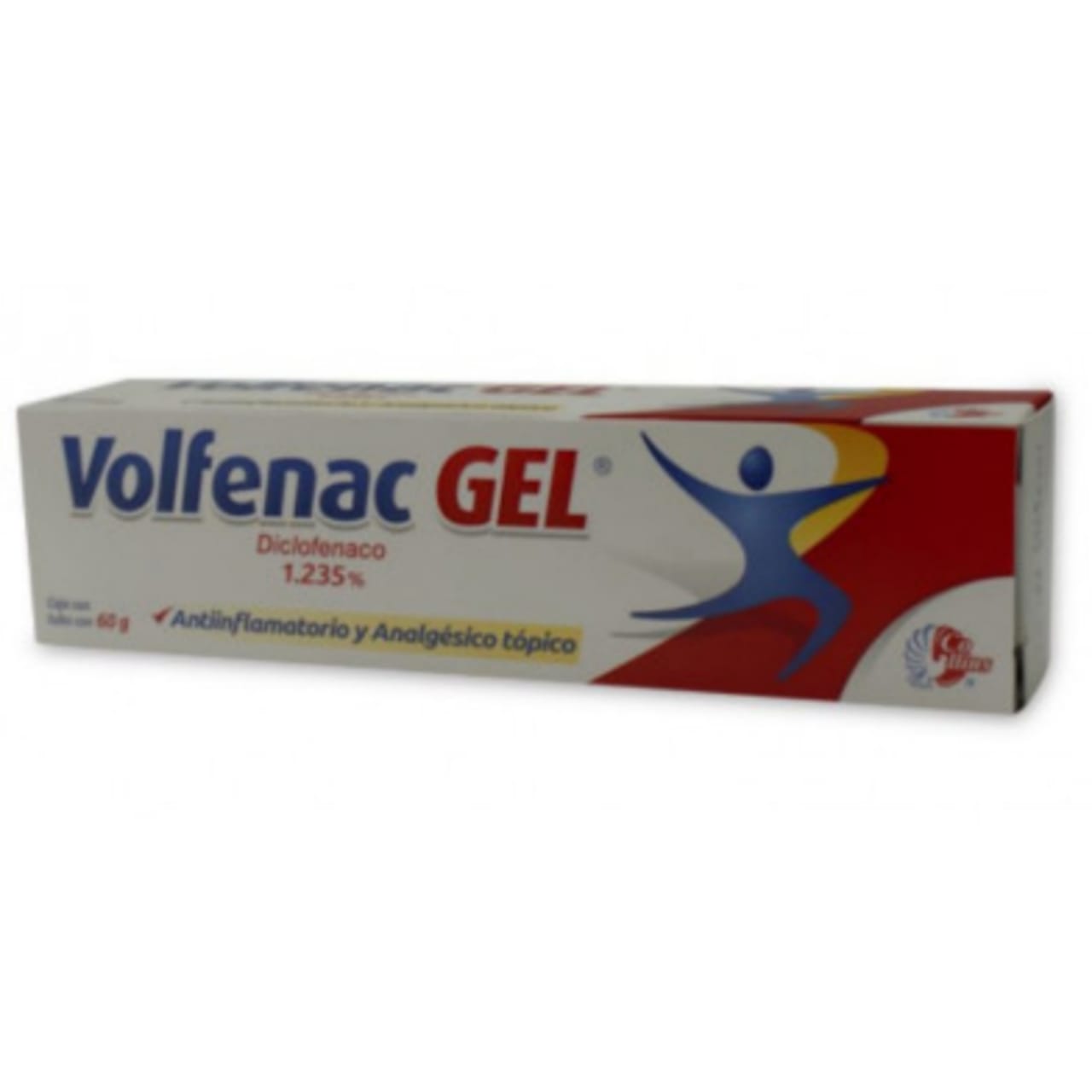 Volfenac Gel, Diclofenaco 1.235% tubo con 60g