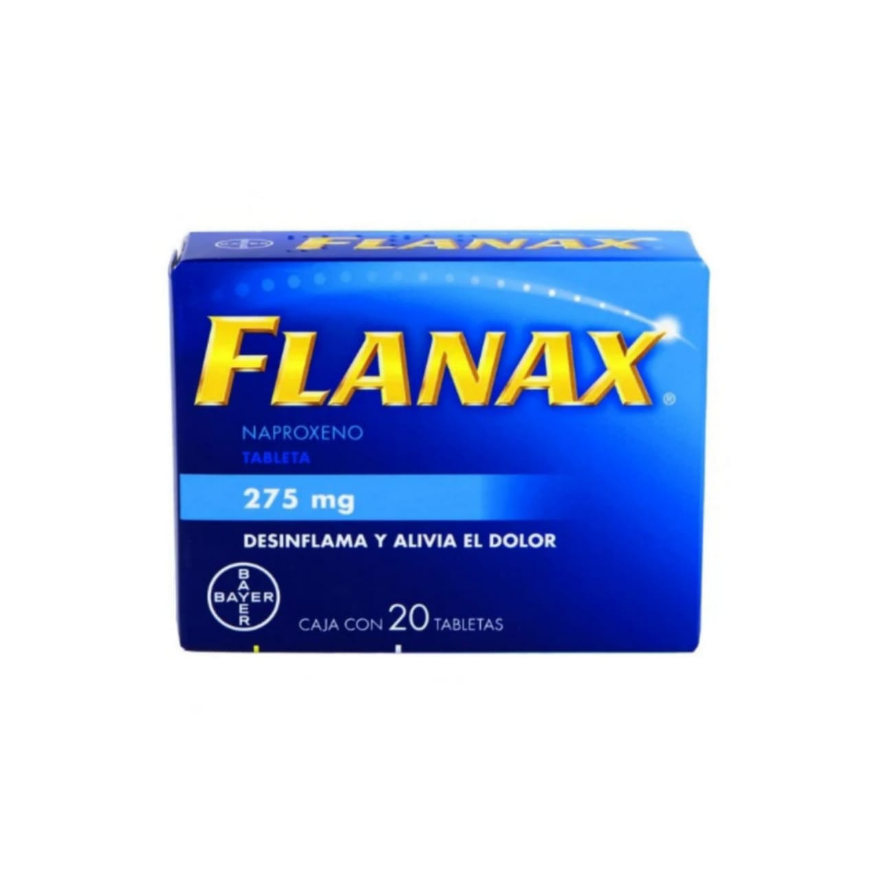 Flanax, Naproxeno 275mg con 20 tabletas