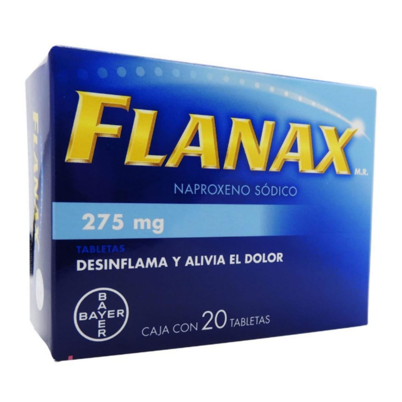 Flanax, Naproxeno 275mg con 20 tabletas