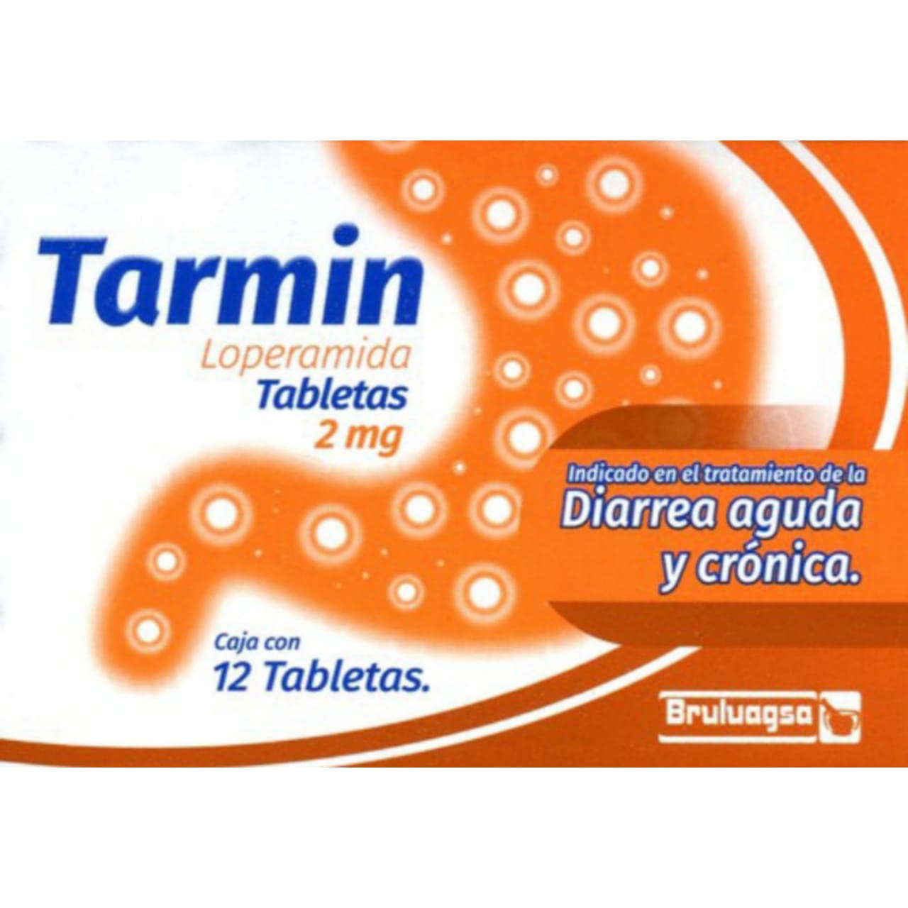 Tarmin, Loperamida 2mg caja con 12 tabletas (3 cajas) 