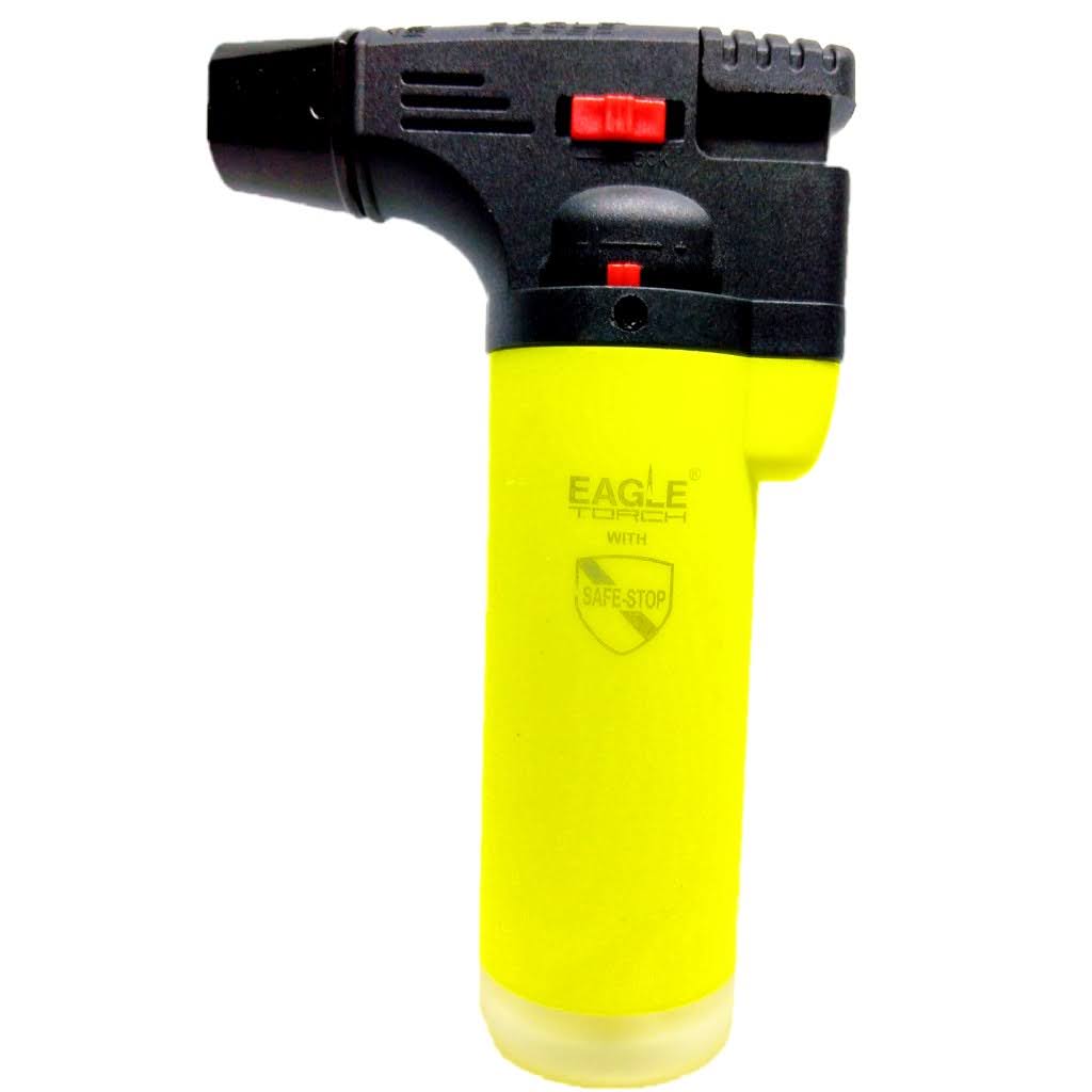 Encendedor de Soplete Flama Ajustable Recargable Gas Butano Eagle Torch con Seguro