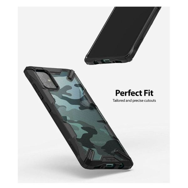 Funda Galaxy A71 Ringke Fusion X Grado Militar Camo