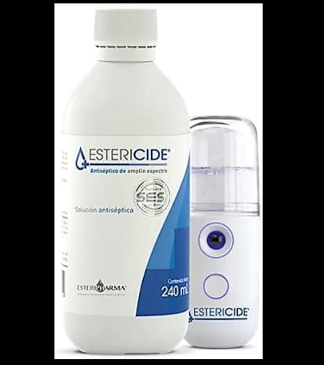 Estericide Antiséptico Frasco Con 240 Ml + Nebulizador
