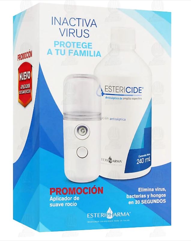 Estericide Antiséptico Frasco Con 240 Ml + Nebulizador