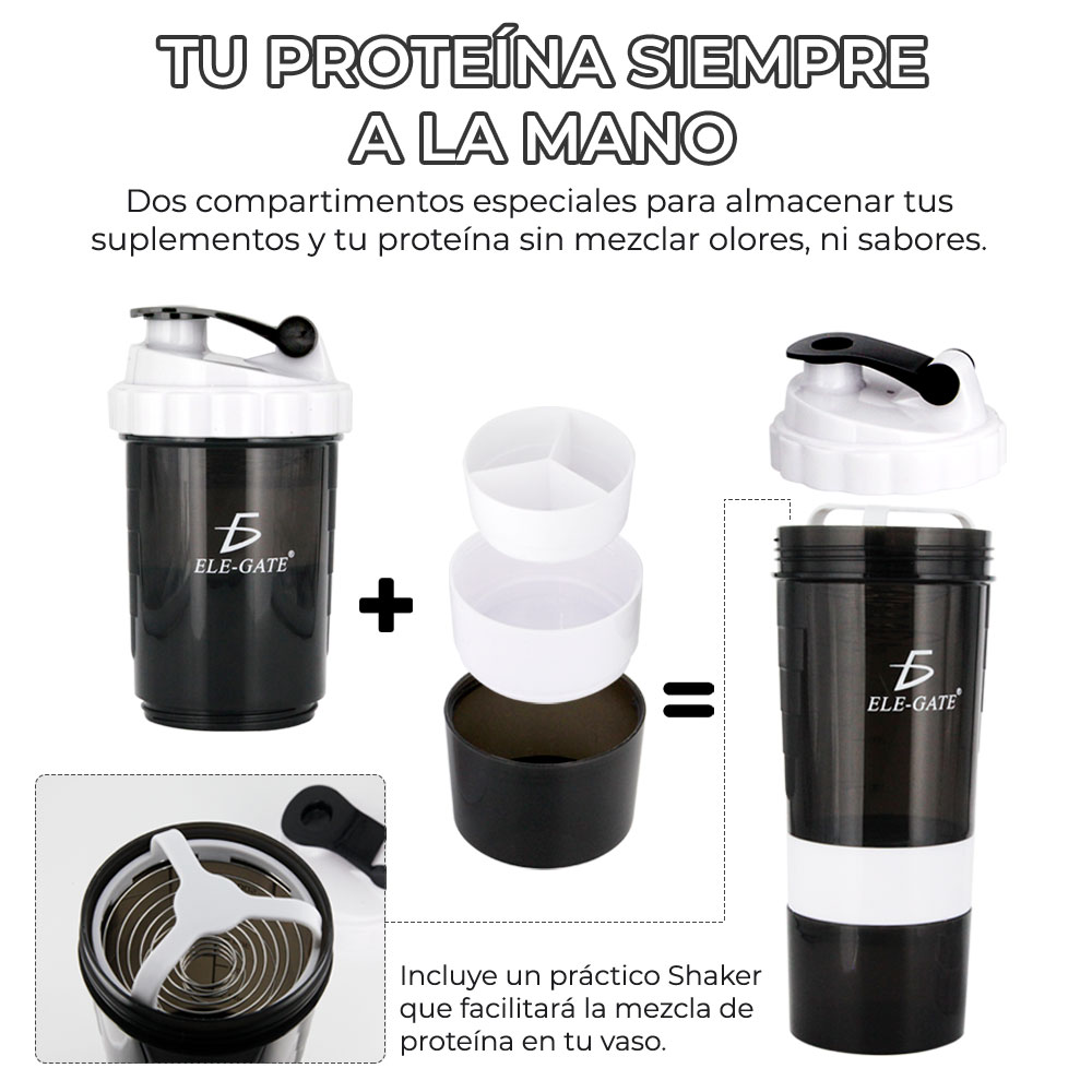 Mezclador De Proteínas / Vaso Deportivo / Shaker De Gimnasio