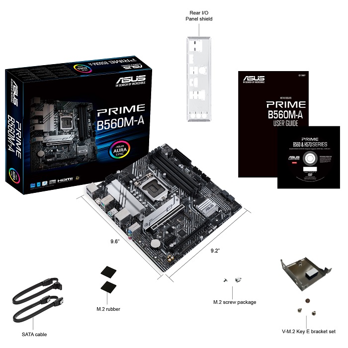 Tarjeta Madre ASUS PRIME B560M-A 4xDDR4 2xPCI-E USB3 Socket 1200