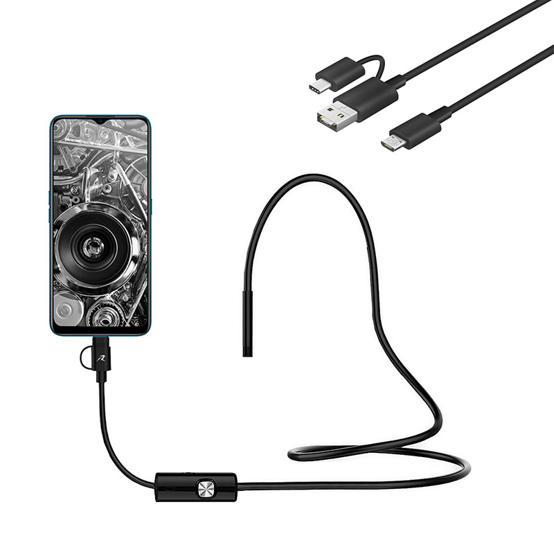Cámara Endoscopio 3 en 1 USB de 1 Metro Redlemon