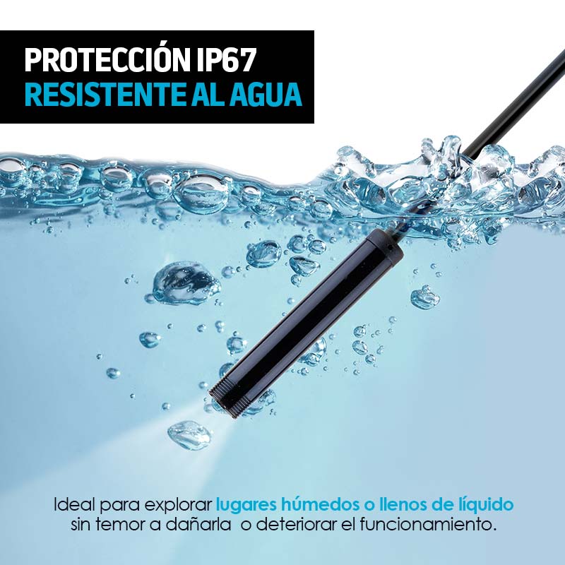 Cámara Endoscopio 3 en 1 USB de 1 Metro Redlemon