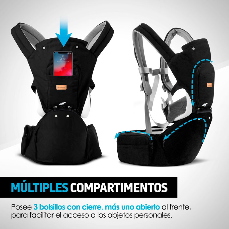 Canguro para Bebe con Soporte para Cintura (0-3 Años)