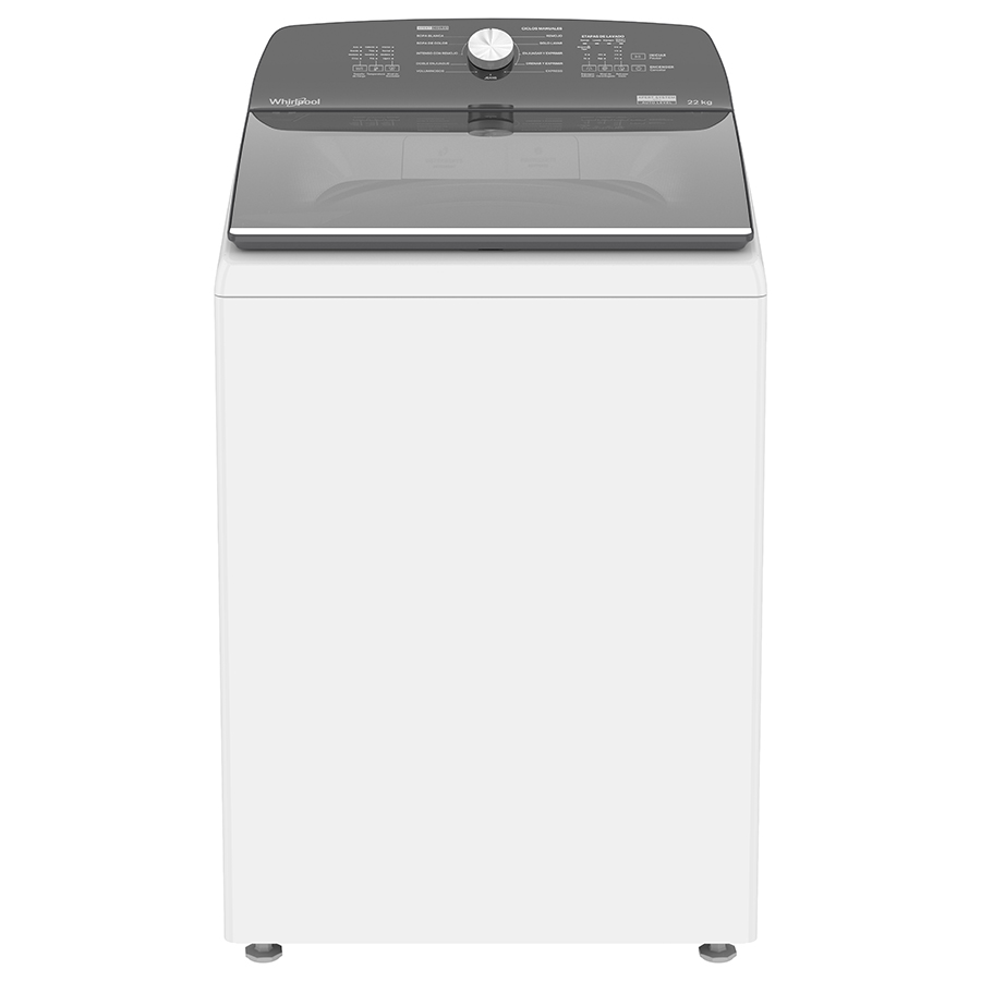 Lavadora Whirlpool Carga Superior 22 kg Xpert System Agitador Blanco 8MWTW2231WJB