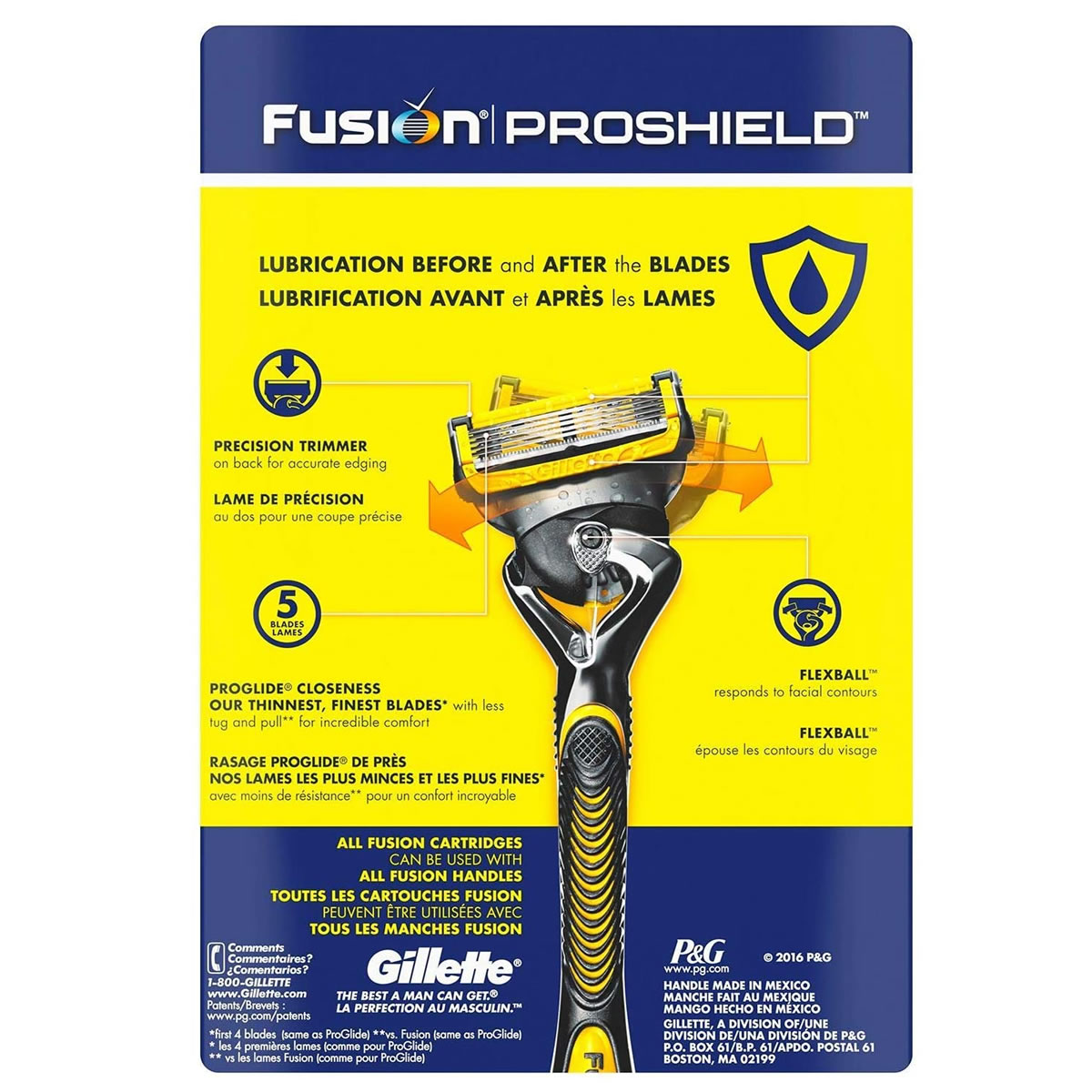 Rastrillo con 9 Cartuchos Gillette Proshield 643510 CST
