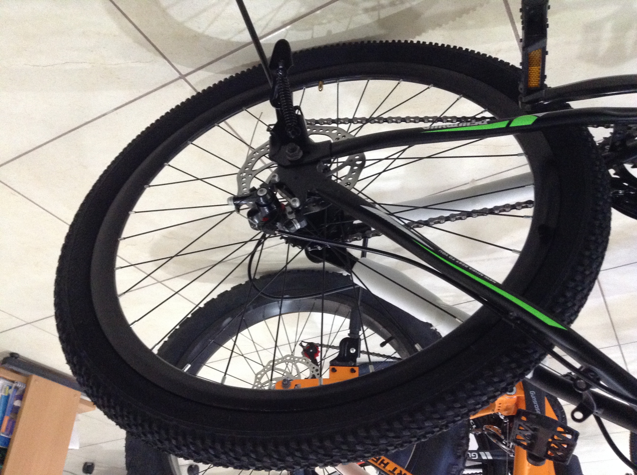 Bicicleta de Montaña, Negro/Verde, NEWMIWA